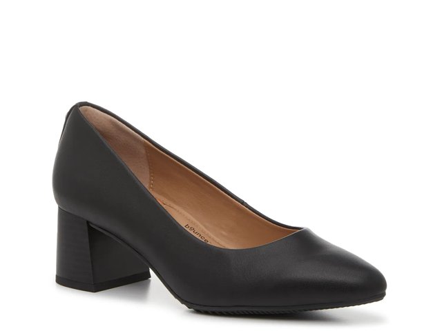 Hush puppies black heels discount